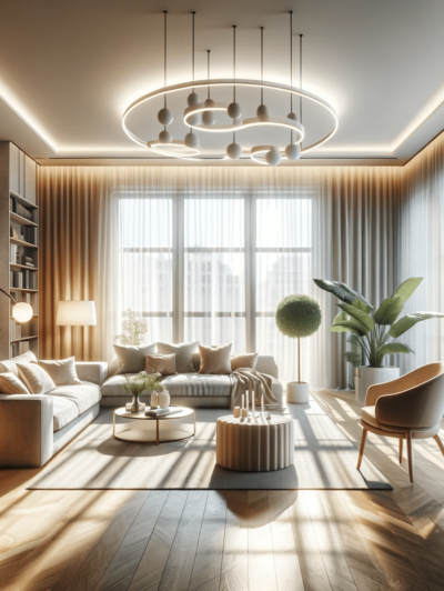 DALL·E 2023-12-20 20.37.02 - A well-lit, spacious interior design scene. The room features large windows that allow an abundance of natural light to flood the space. There are she